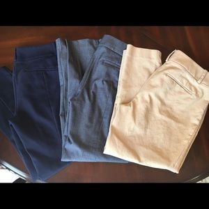 3 pairs of Loft pants